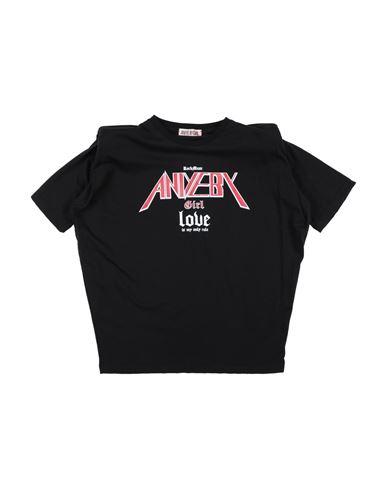 Aniye By Toddler Girl T-shirt Black Size 6 Cotton In Black