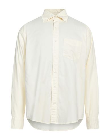 Gant X Wrangler Man Shirt Ivory Size 17 Cotton In White