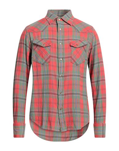 Gant X Wrangler Man Shirt Red Size 17 Cotton