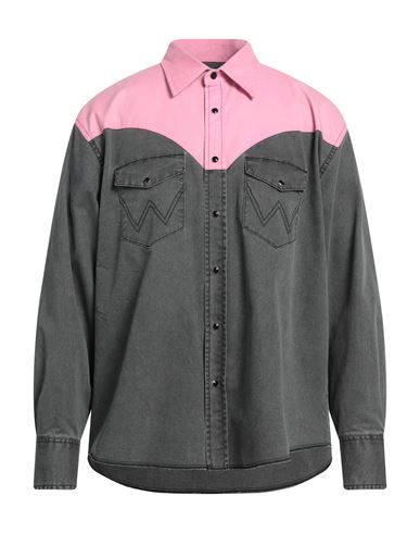 Gant X Wrangler Man Denim Shirt Grey Size 17 Cotton