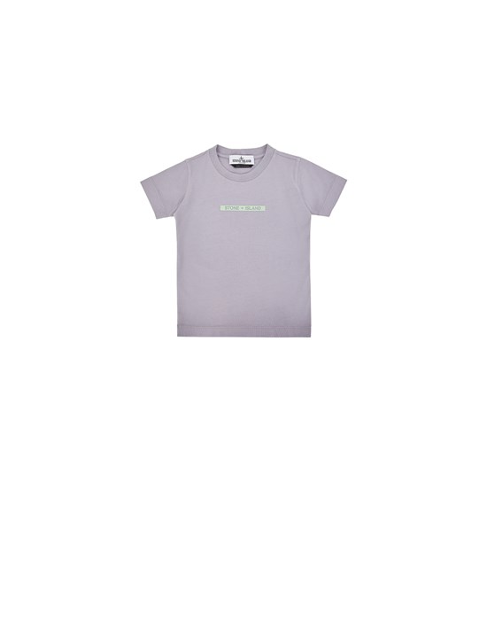 STONE ISLAND JUNIOR 21059 MICRO GRAPHIC TWO’ PRINT 반소매 티셔츠 남성 라벤더