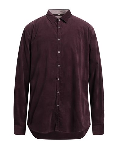 Q1 Man Shirt Deep Purple Size Xxl Cotton, Elastane