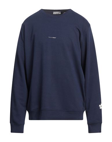 Daniele Alessandrini Homme Man Sweatshirt Navy Blue Size Xxl Cotton, Polyester