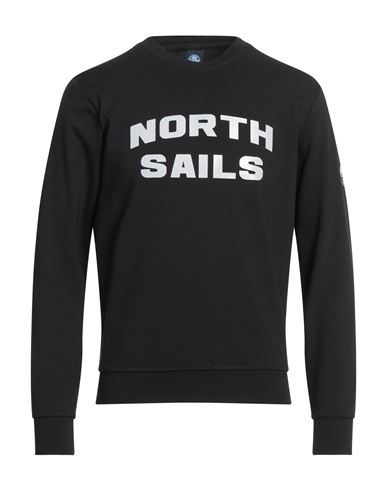 North Sails Man Sweatshirt Black Size M Viscose, Nylon, Elastane