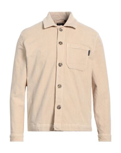 Why Not Brand Man Shirt Beige Size Xl Cotton, Elastane