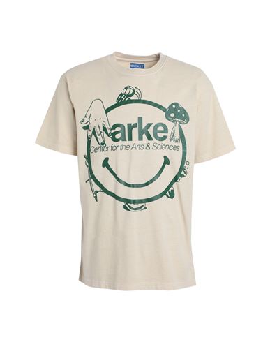 Market Smiley Arts & Sciences T-shirt Man T-shirt Beige Size S Cotton