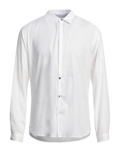 Berna Man Shirt White Size L Organic Cotton, Recycled Polyester
