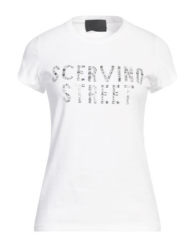Scervino Street Woman T-shirt White Size S Cotton, Elastane In White