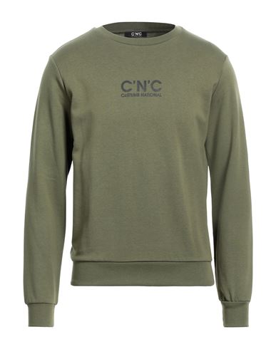 C'n'c' Costume National Man Sweatshirt Military Green Size L Cotton
