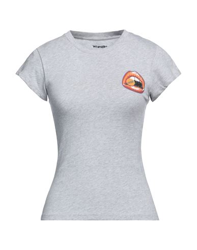 Wrangler Woman T-shirt Light Grey Size Xxl Cotton