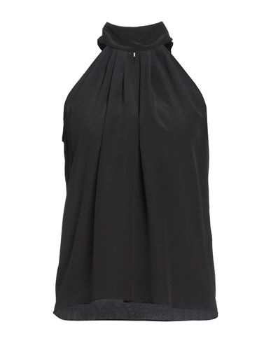 Philipp Plein Woman Top Black Size Xxl Silk
