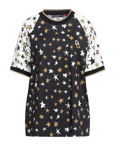 Dolce & Gabbana Woman T-shirt Black Size 0 Cotton, Elastane In Black