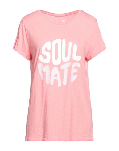 Juvia Woman T-shirt Pink Size M Cotton, Viscose