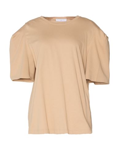 Maria Vittoria Paolillo Mvp Woman T-shirt Camel Size 8 Cotton In Beige