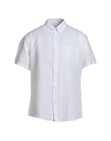 Selected Homme Man Shirt White Size 16 ½ Organic Cotton, Linen, Cotton