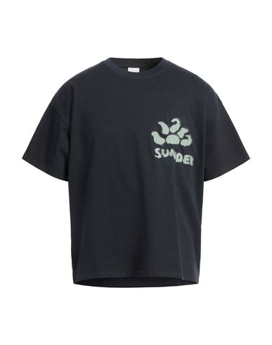 Sundek Man T-shirt Midnight Blue Size S Cotton, Elastane In Multi