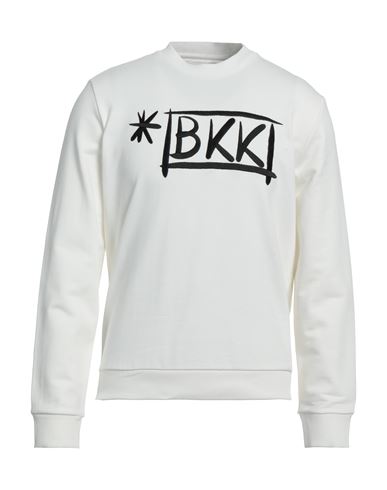 Bikkembergs Man Sweatshirt White Size Xxl Cotton, Elastane