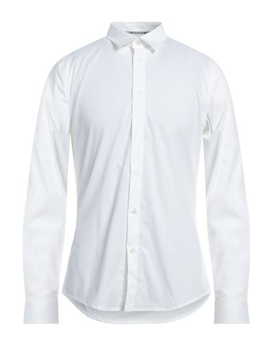 Bikkembergs Man Shirt Ivory Size 16 Cotton, Elastane In White