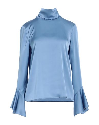 Souvenir Woman Top Light Blue Size M Polyester, Elastane