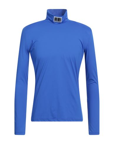 Vtmnts Man T-shirt Bright Blue Size M Polyamide, Elastane