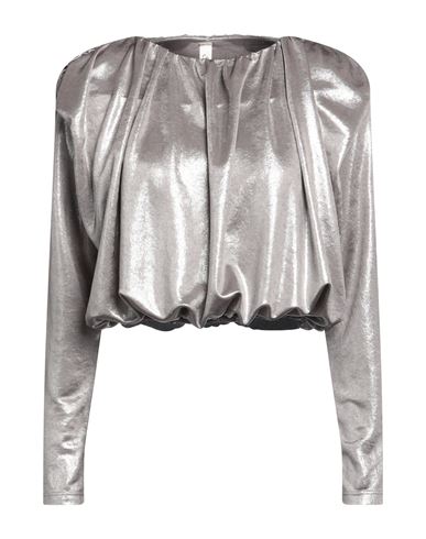 Souvenir Woman Blouse Silver Size M Polyester