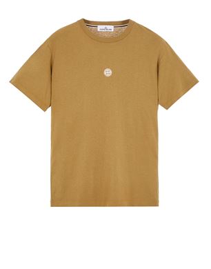 beige stone island t shirt