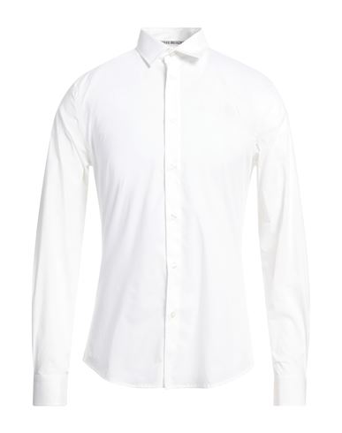 Shop Bikkembergs Man Shirt White Size 16 Cotton, Elastane, Polyester