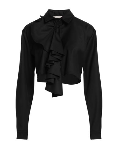 Haveone Woman Shirt Black Size M Polyester, Viscose, Elastic Fibres
