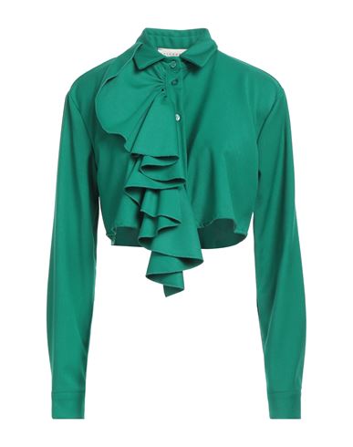 Haveone Woman Shirt Green Size M Polyester, Viscose, Elastic Fibres