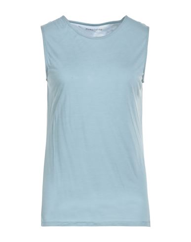 Purotatto Woman T-shirt Sky Blue Size 10 Modal, Milk Protein Fiber