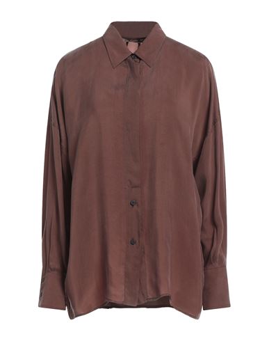 Tela Woman Shirt Cocoa Size 6 Cupro In Brown