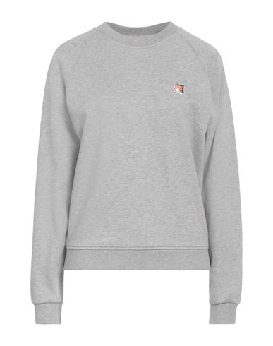 Shop Maison Kitsuné Woman Sweatshirt Grey Size Xs Cotton