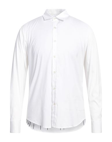 John Richmond Man Shirt White Size 38 Cotton, Elastane
