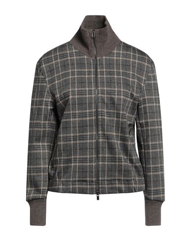 Purotatto Woman Sweatshirt Lead Size 6 Cotton, Viscose, Polyester, Elastane In Grey