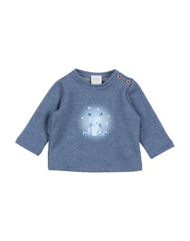 Paz Rodriguez Babies'  Newborn Boy Sweatshirt Blue Size 3 Cotton, Elastane