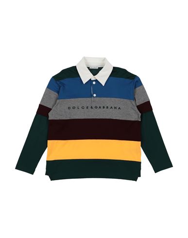 Dolce & Gabbana Babies'  Toddler Boy Polo Shirt Blue Size 6 Cotton, Viscose