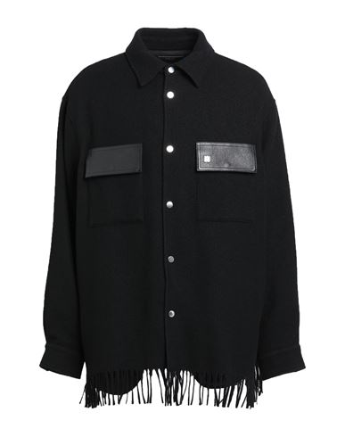 Amiri Long-sleeve Fringed Shirt In Black