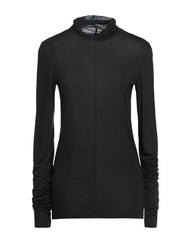 Meimeij Woman T-shirt Black Size 6 Lycra, Cashmere