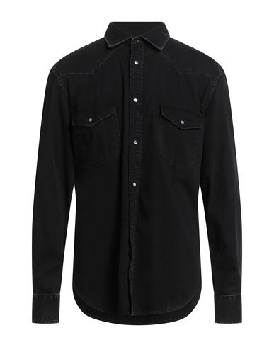 Jacob Cohёn Man Denim Shirt Black Size L Cotton