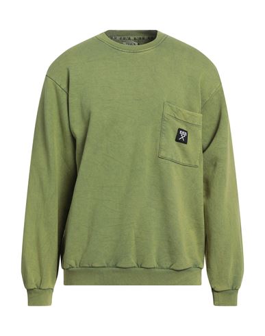 Berna Man Sweatshirt Green Size Xxl Cotton