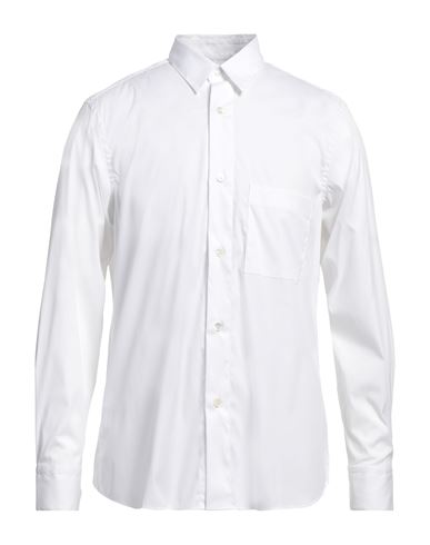 Aglini Man Shirt White Size 15 ½ Cotton, Polyamide, Elastane