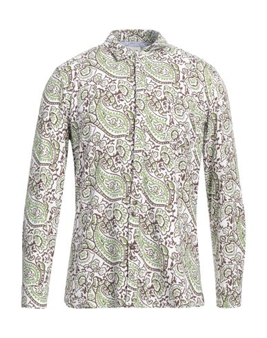 Berna Man Shirt Light Green Size 3xl Cotton