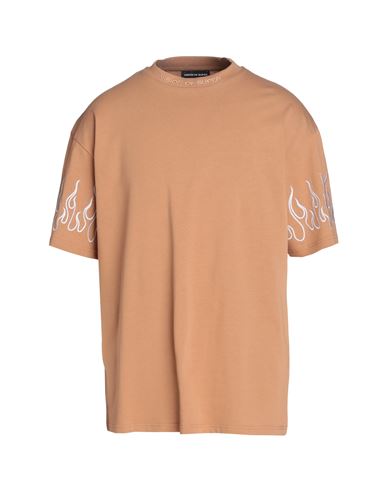 Vision Of Super Man T-shirt Camel Size Xl Cotton In Beige