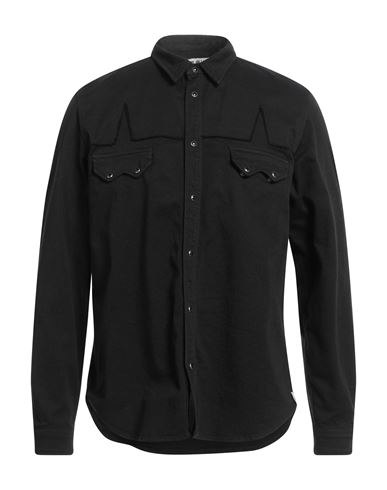 Berna Man Shirt Black Size M Cotton, Elastane