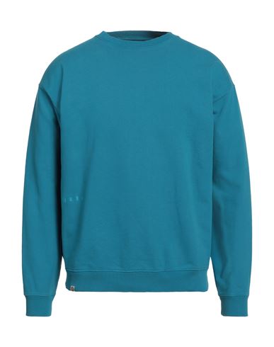 Paura Man Sweatshirt Azure Size L Cotton In Green