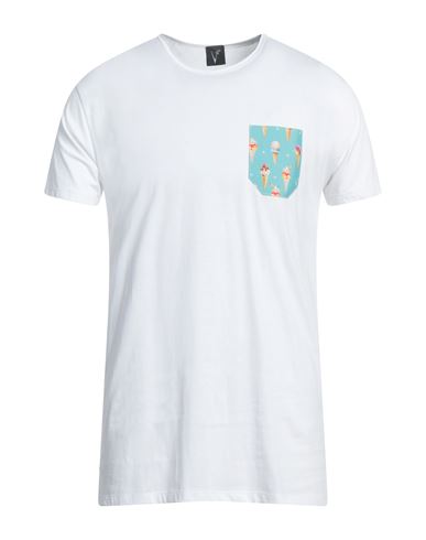 Shop V2® Brand V2 Brand Man T-shirt White Size Xxl Cotton