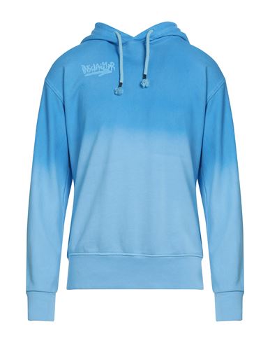 Disclaimer Man Sweatshirt Azure Size Xl Cotton In Blue