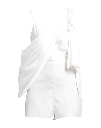 Dior Woman Jumpsuit Ivory Size 4 Polyamide, Silk In White