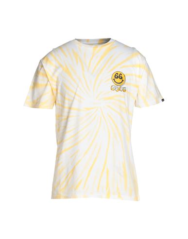 Vans 66 Peace Tie Dye Ss Tee Man T-shirt Mandarin Size Xl Cotton In Yellow