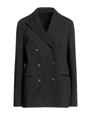 Brunello Cucinelli Woman Blazer Black Size 8 Cotton, Polyamide, Elastane, Brass